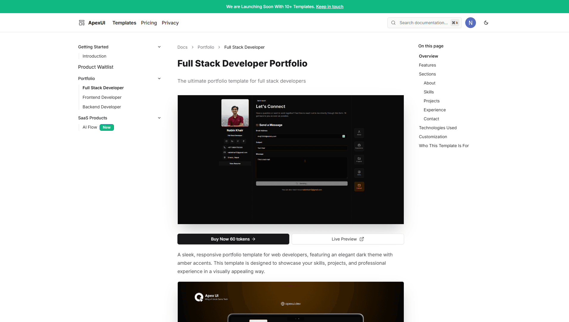 Apex UI