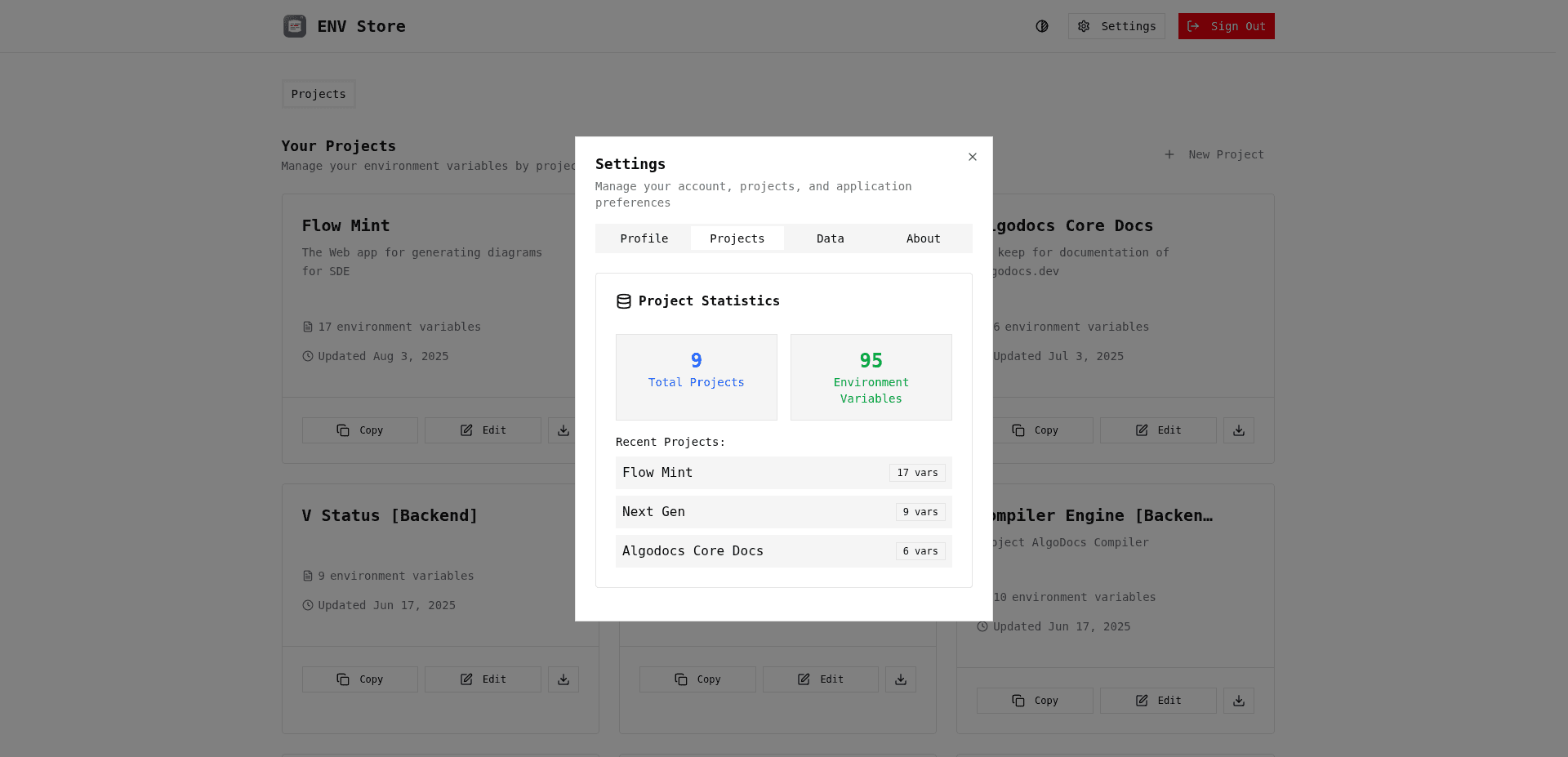 Env Store