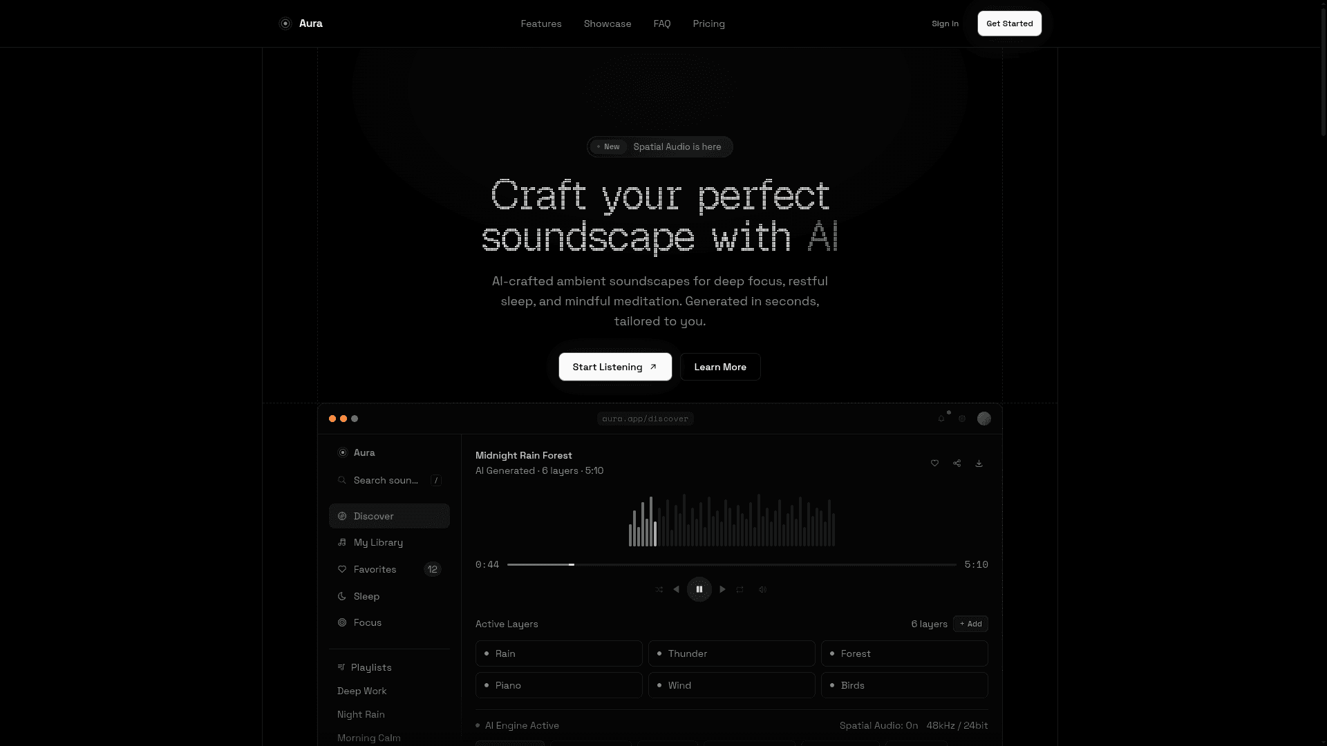 Aura preview — dark