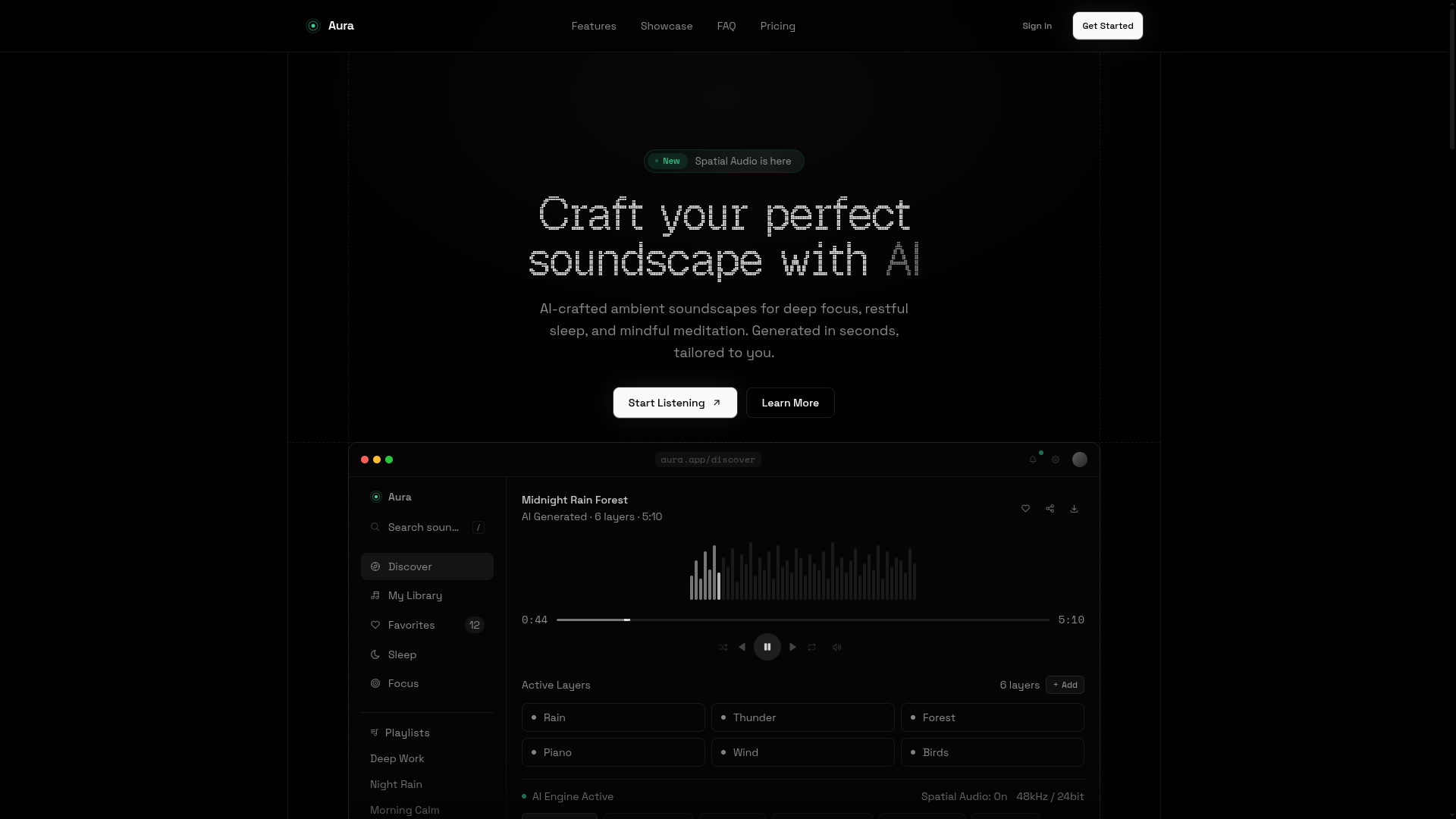 Aura preview — dark